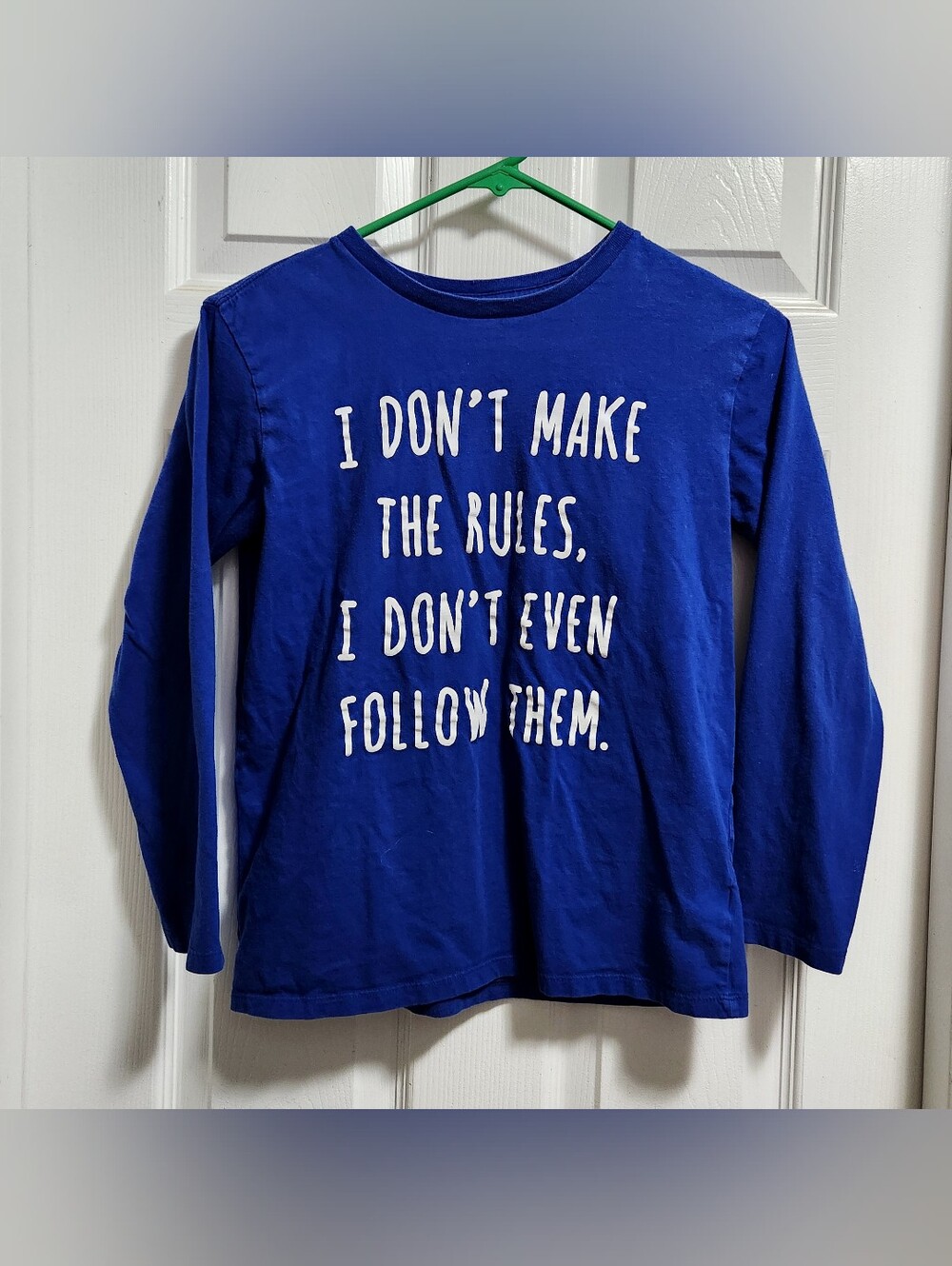 Kids "I Don't Make The Rules" Place Long Sleeve Graphic Tee